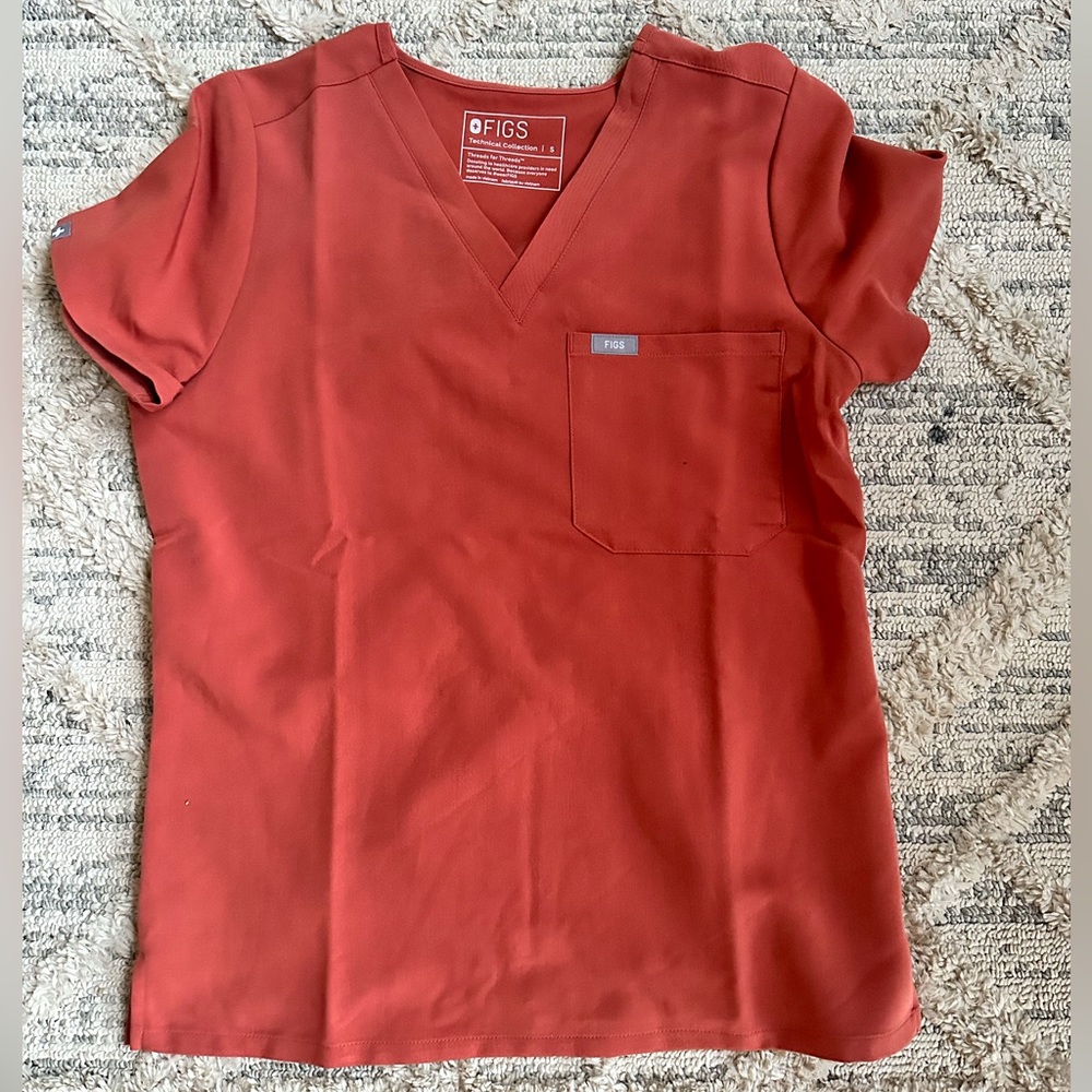NWT figs Catarina top terracotta